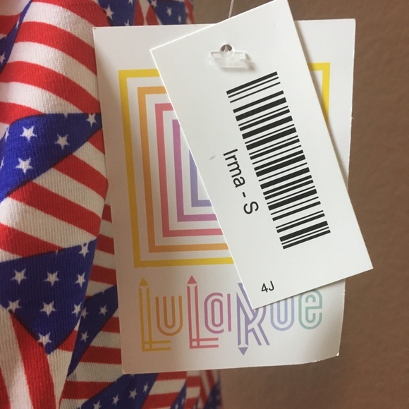 NWT LuLaRoe AMERICANA Irma Tunic Top - Picture 4 of 6